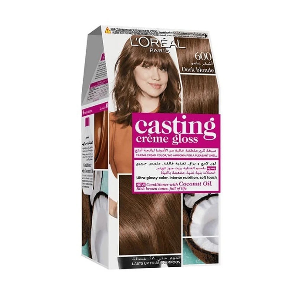 L'Oreal Paris Casting Creme Gloss Dark Blonde 600 Ammonia Free Hair Dye