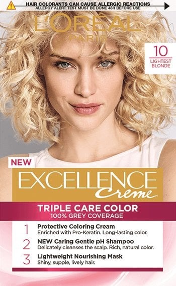 L'Oreal Paris Excellence Permanent Hair Color 10 Very Light Blonde