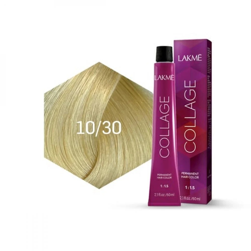 Lakme Collage Hair Color - Platinum Blonde Gold 10/30