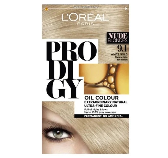 L'Oreal Paris Prodigy Ammonia Free Hair Color 9.1 Natural Light Ash Blonde
