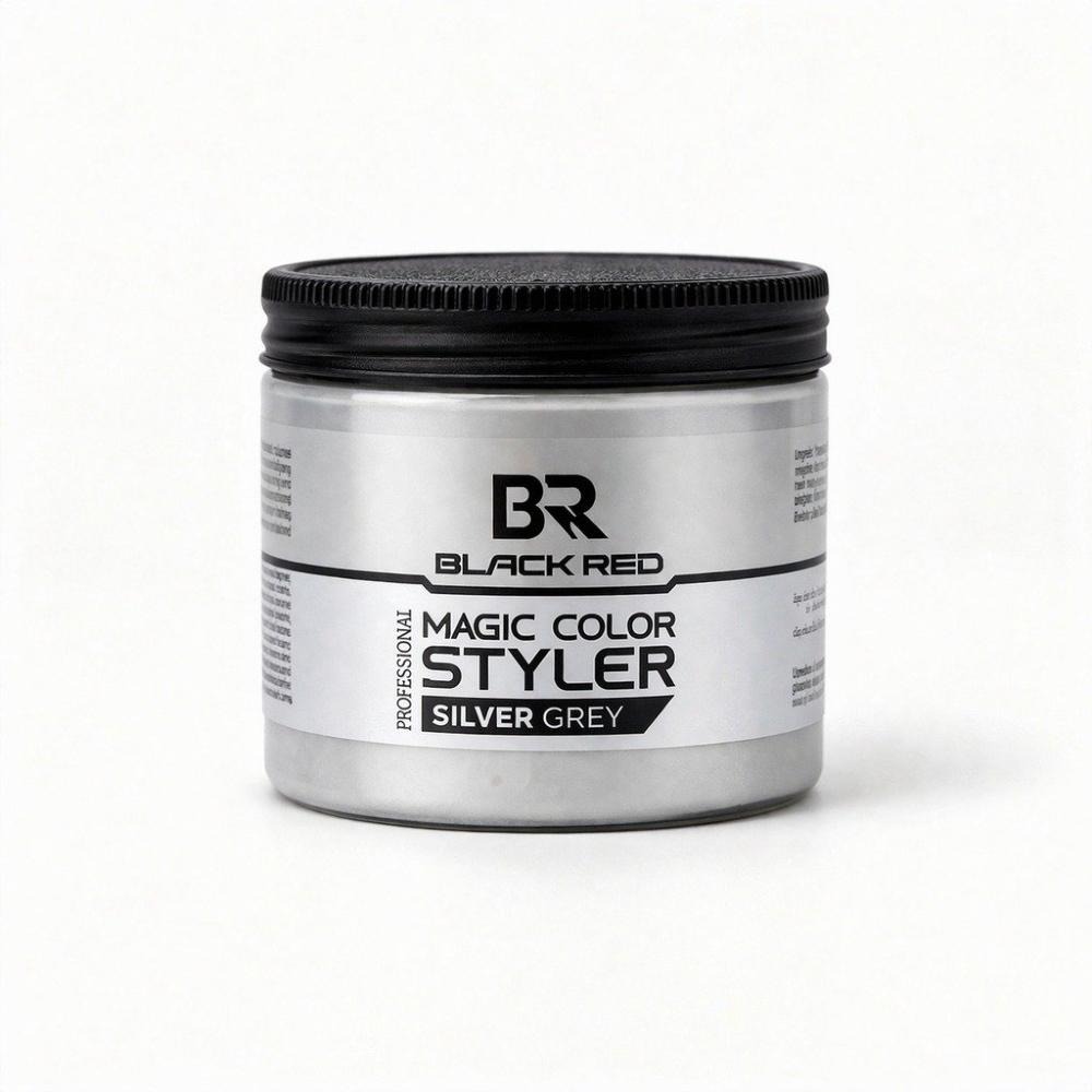 Black Red Magic Hair Color Fixing Cream – Temporary Gray (Silver) Shade, 100 ml