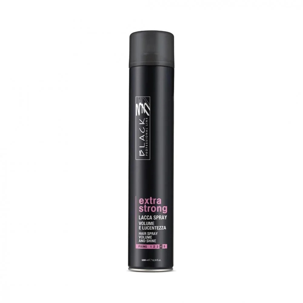 Black Ultra Strong Hair Fixing Spray – 500 ml