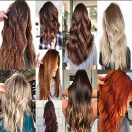 A wide range of permanent hair colours