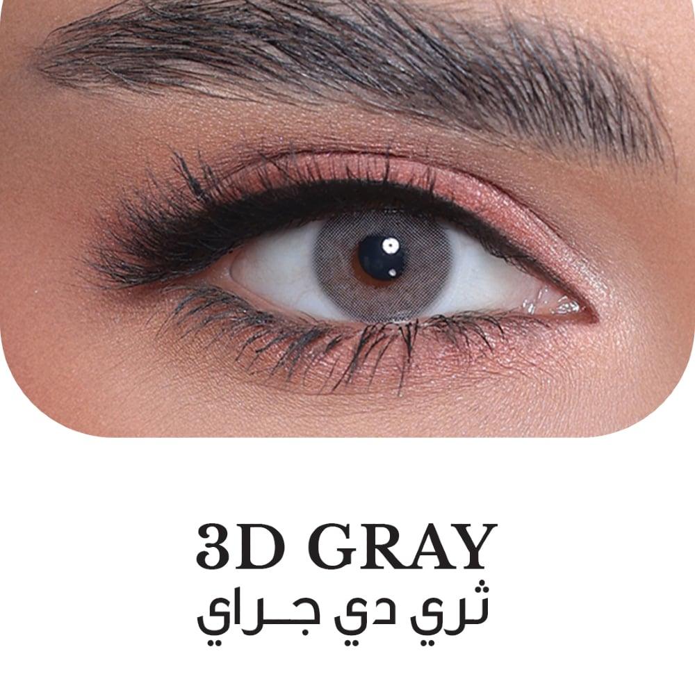 **3D Colors Colored Contact Lenses – Gray**
