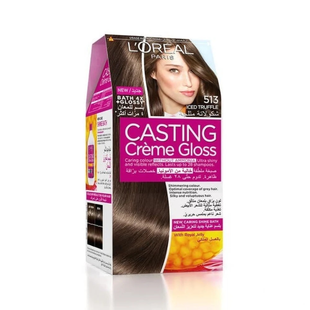 L'Oreal Paris Casting Creme Gloss Chocolate Hair Dye 513 Ammonia Free