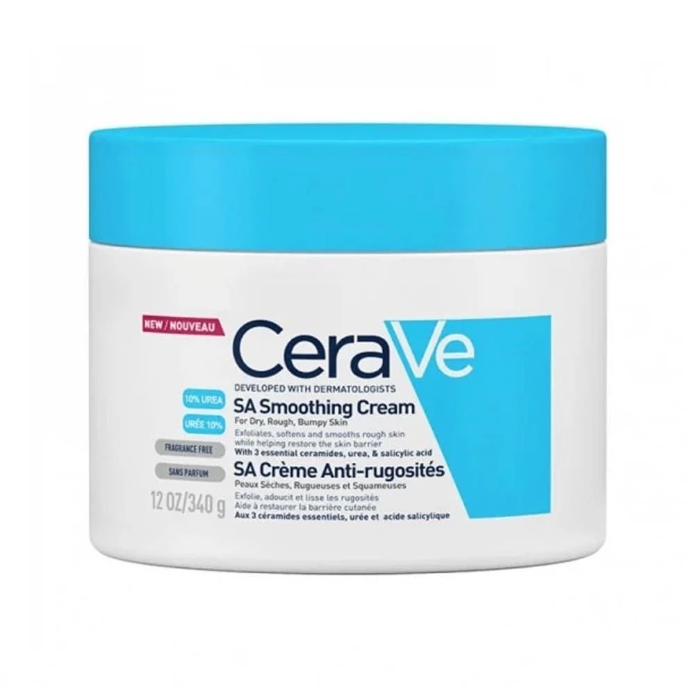 CeraVe SA Smoothing Cream for Dry & Rough Skin with Salicylic Acid – 340g