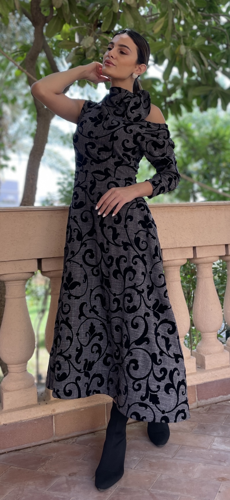 فساتين سهرة رمادي