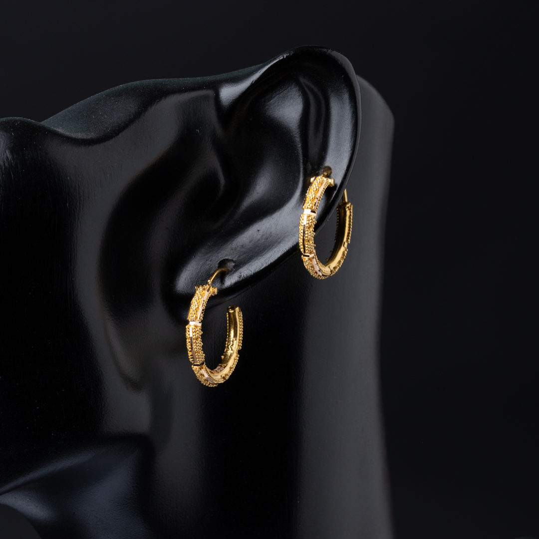  21K Gold Earrings 