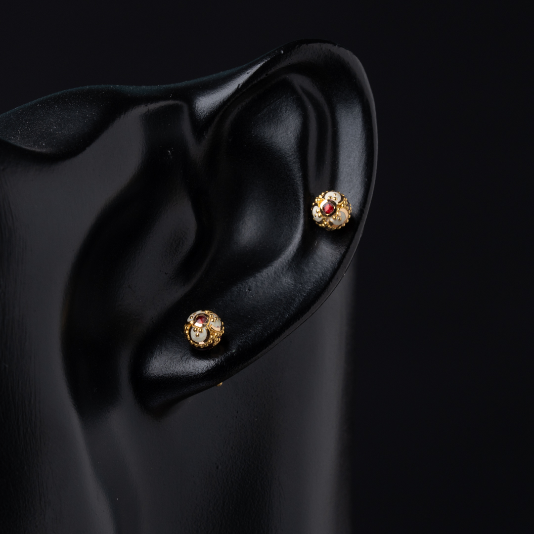  21K Gold Earrings 