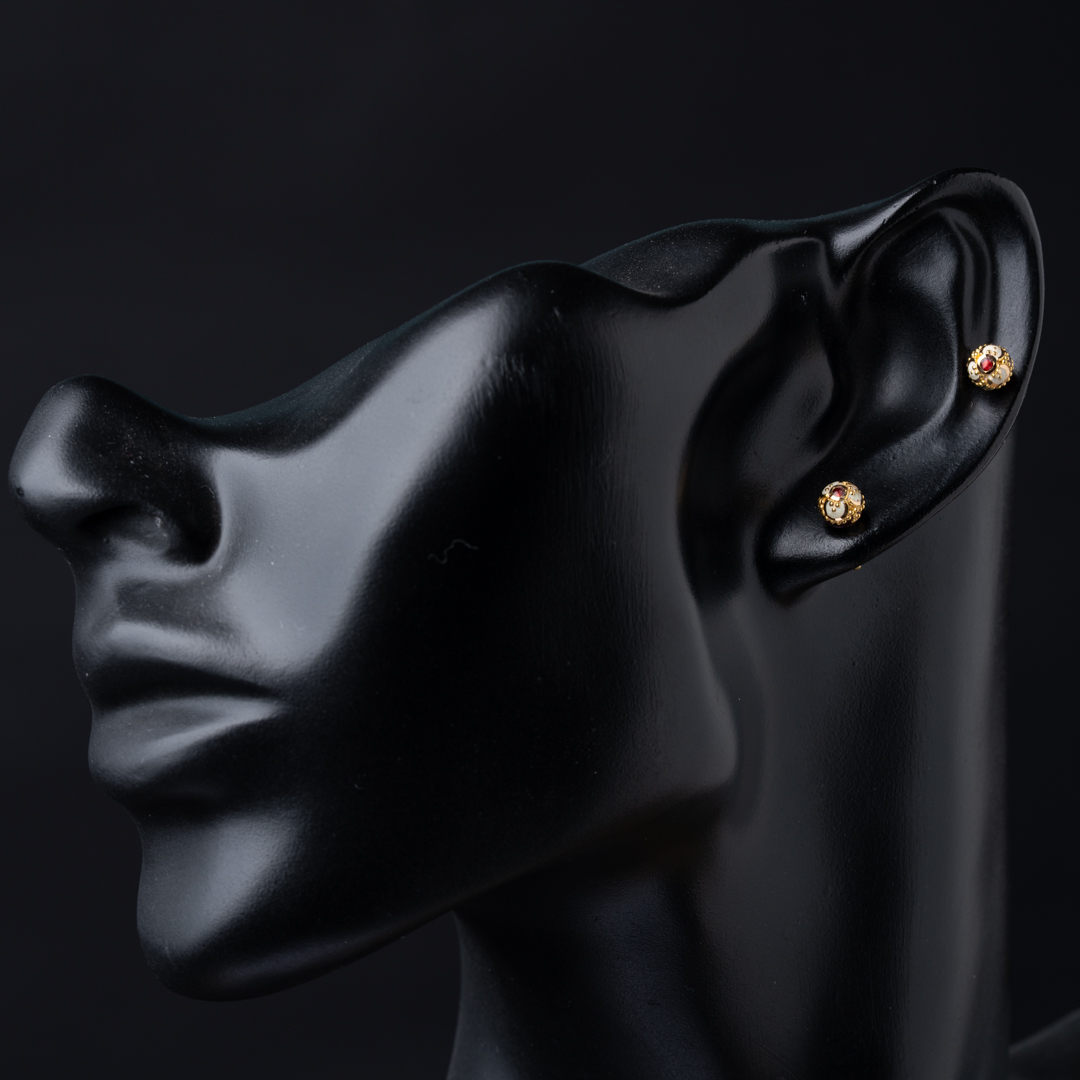  21K Gold Earrings 