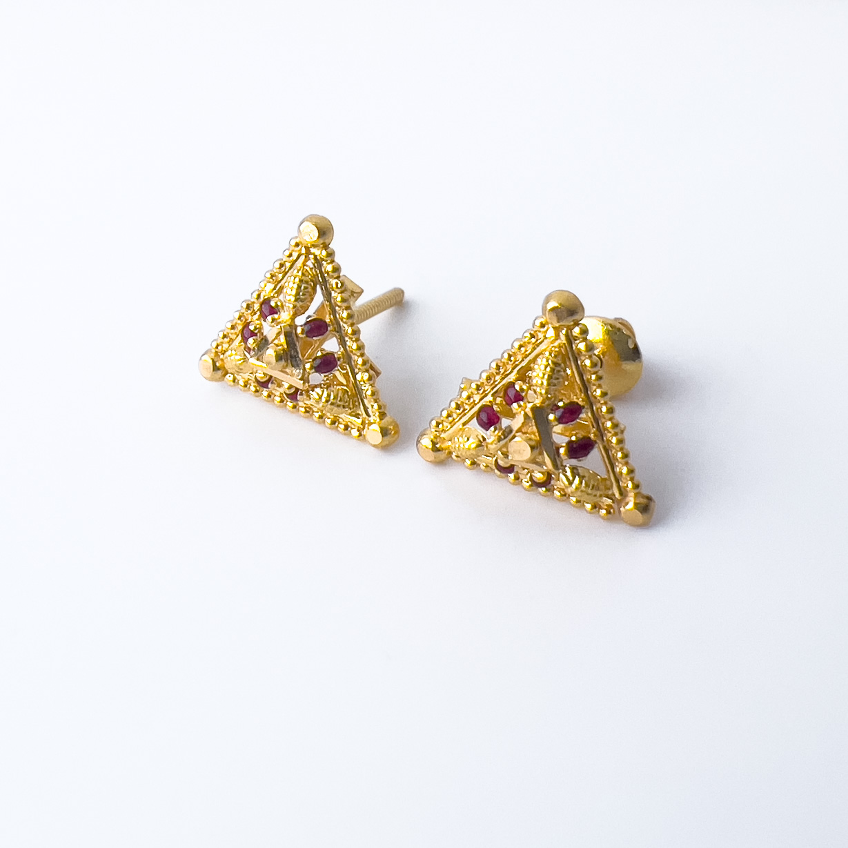  21K Gold Earrings 