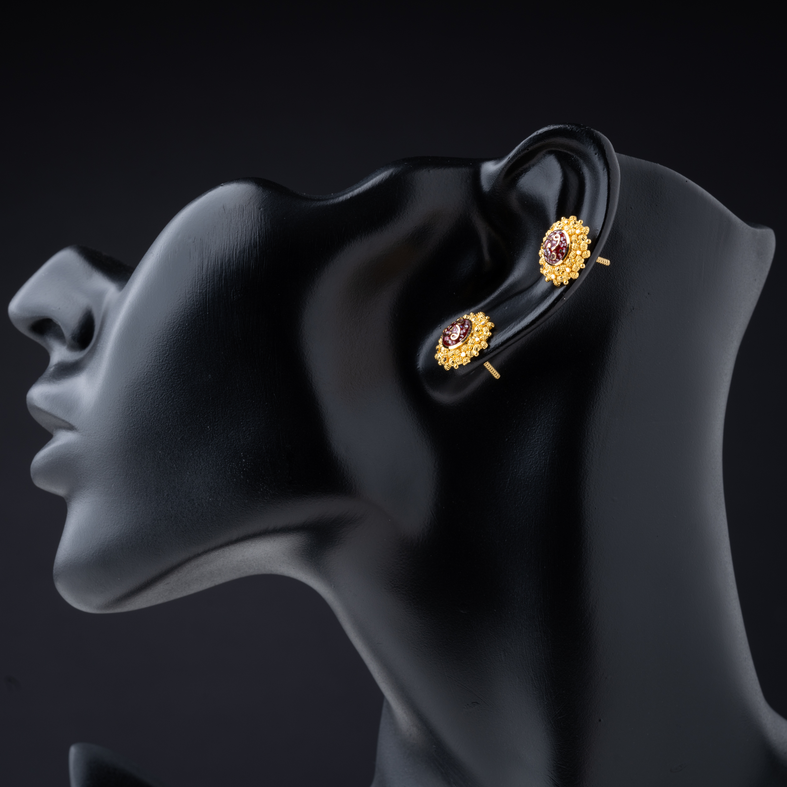  21K Gold Earrings 