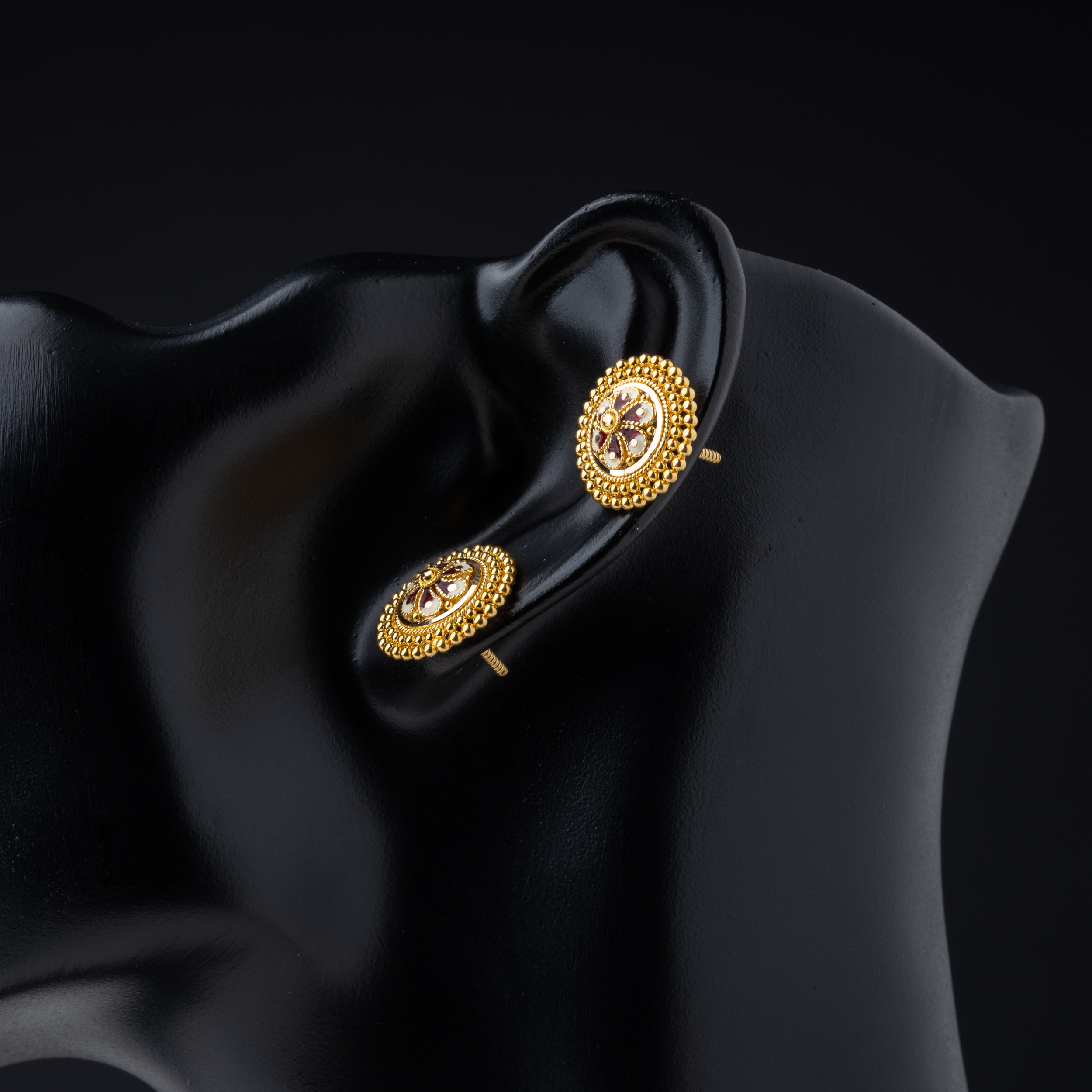  21K Gold Earrings 