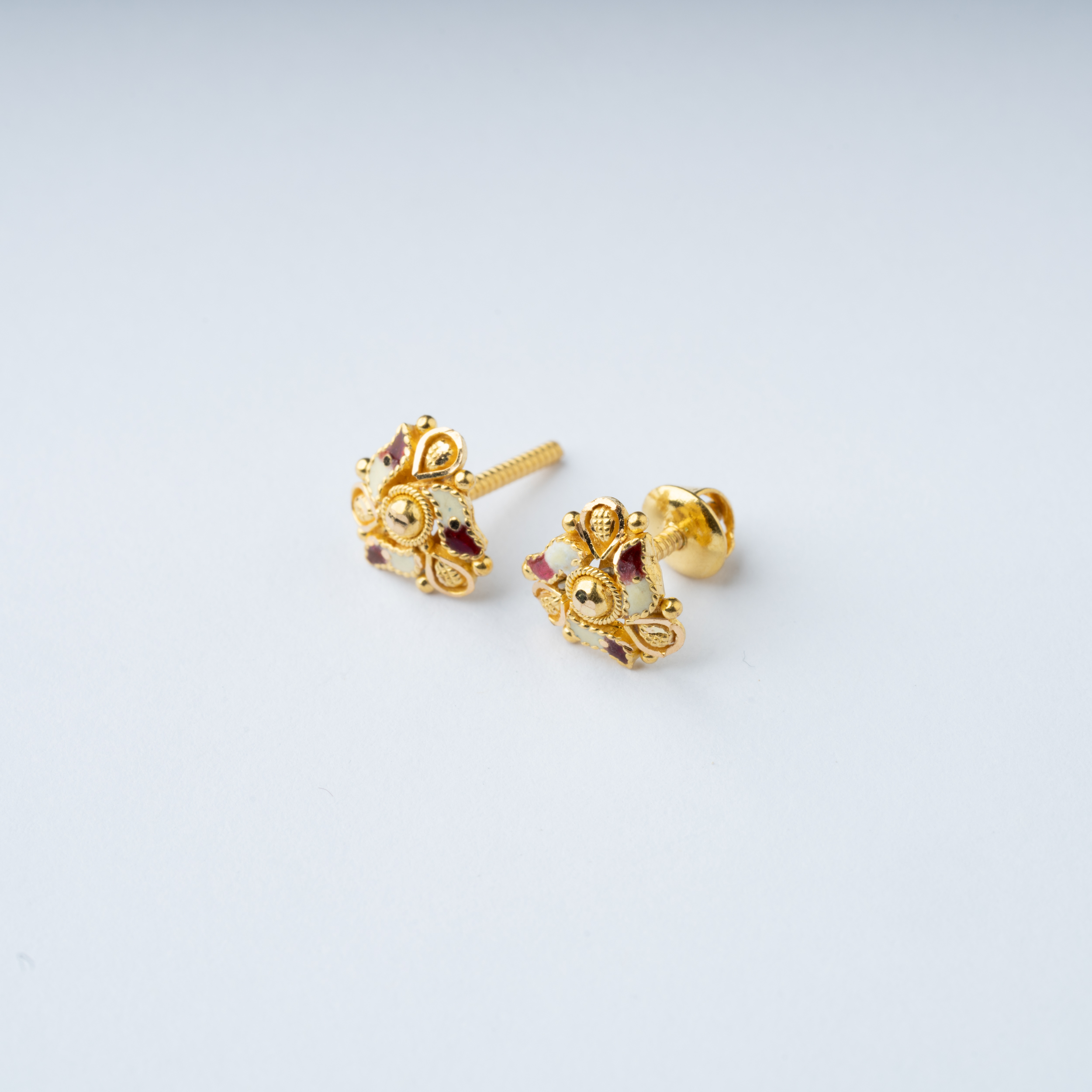  21K Gold Earrings 
