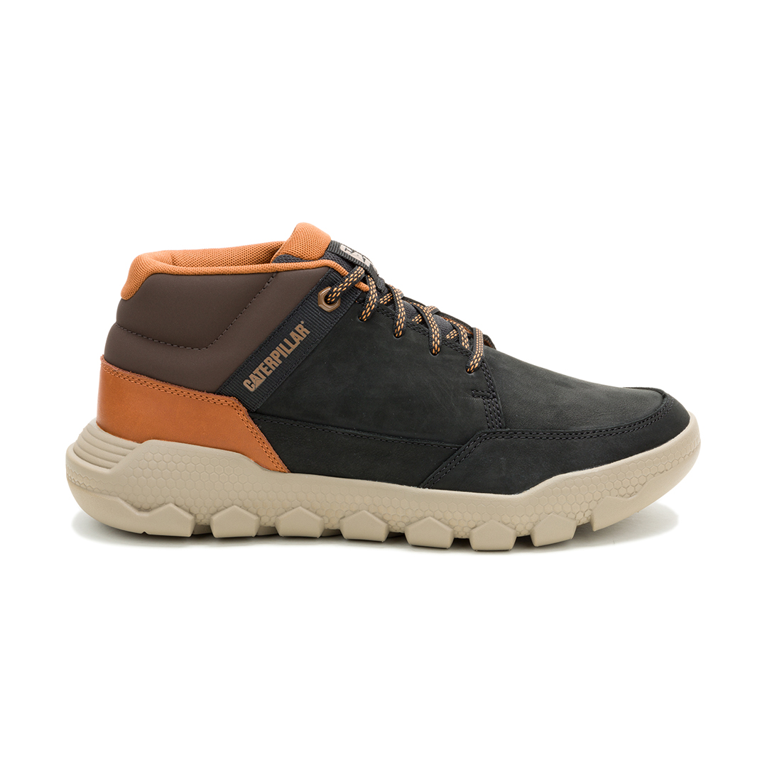 Caterpillar Men’s Hex Lite Crusie Mid-Cut Casual Boots – Comfortable Lightweight –Black