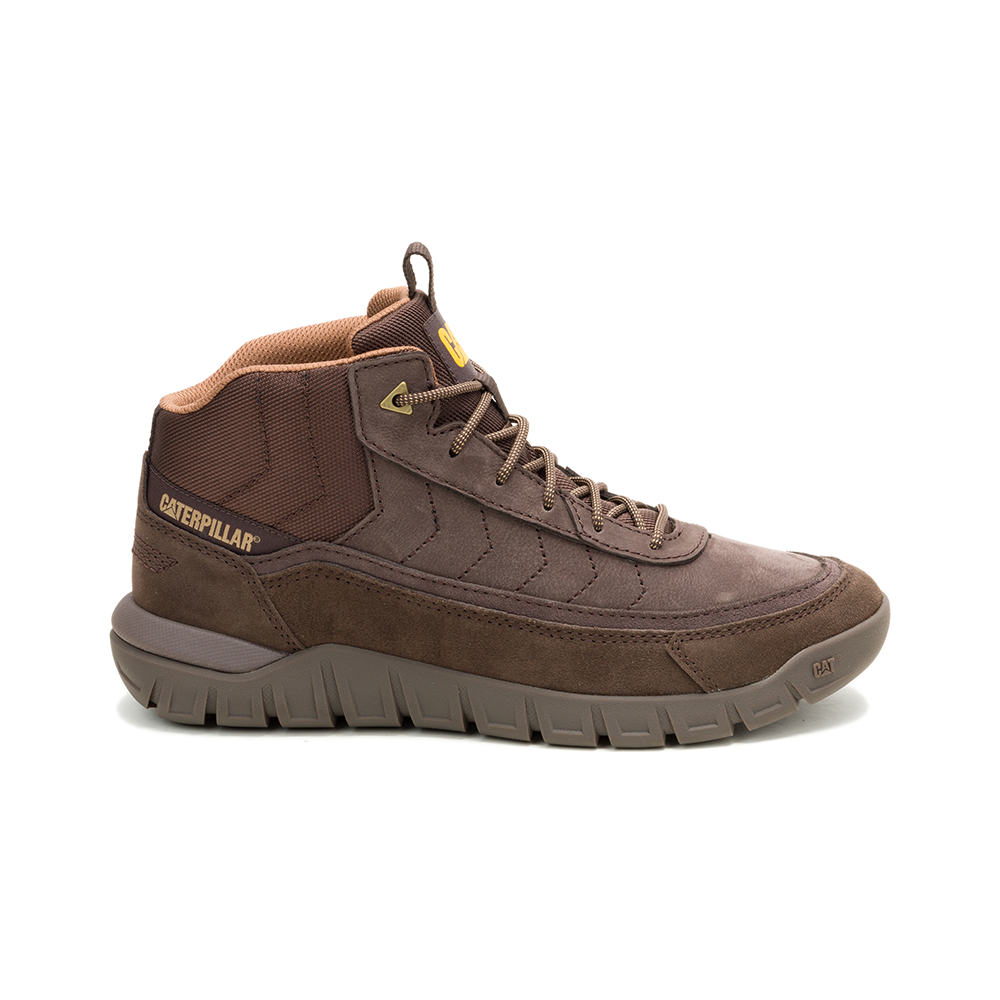 CAT-Versage Mid Full Grain Leather Dark Brown  CLEANSPORT NXT™Technology for Mens