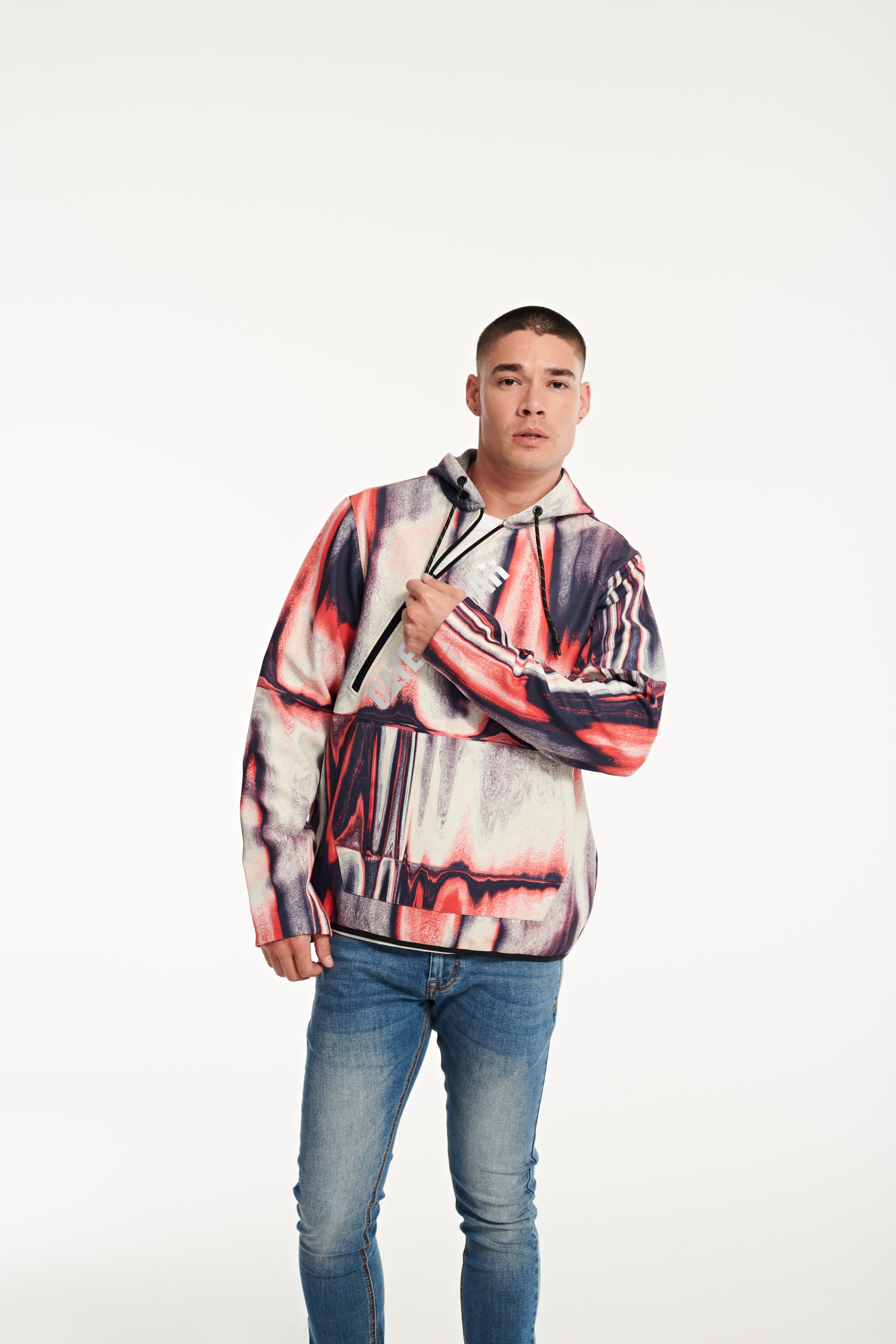 Cat-Advanced Sidewinder Hooded Sweatshirt Thermo Wave For Men