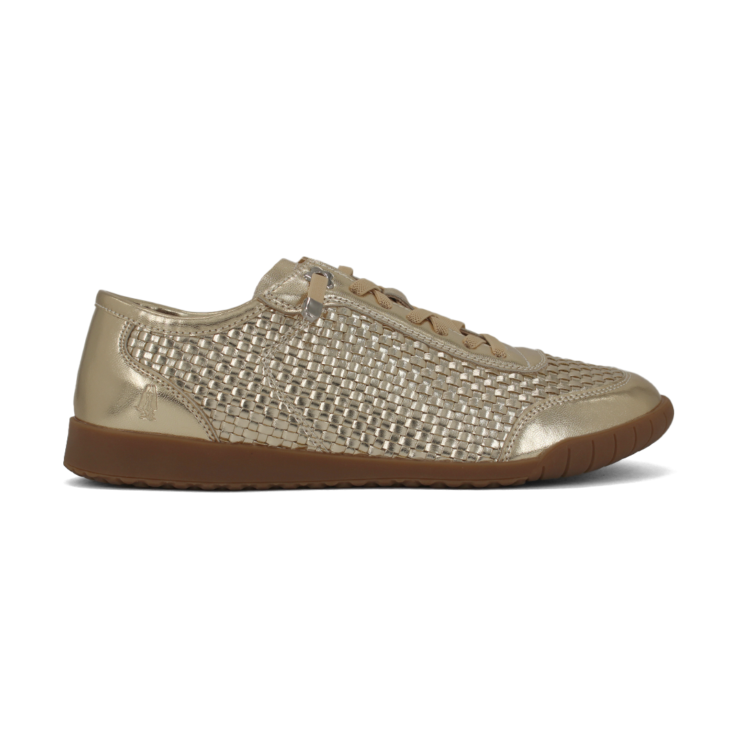 Hush Puppies-Metallic Woven Sneakers For Women