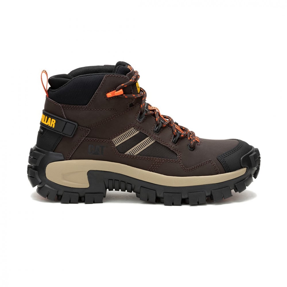 Cat Invader Safety Boot Coffee