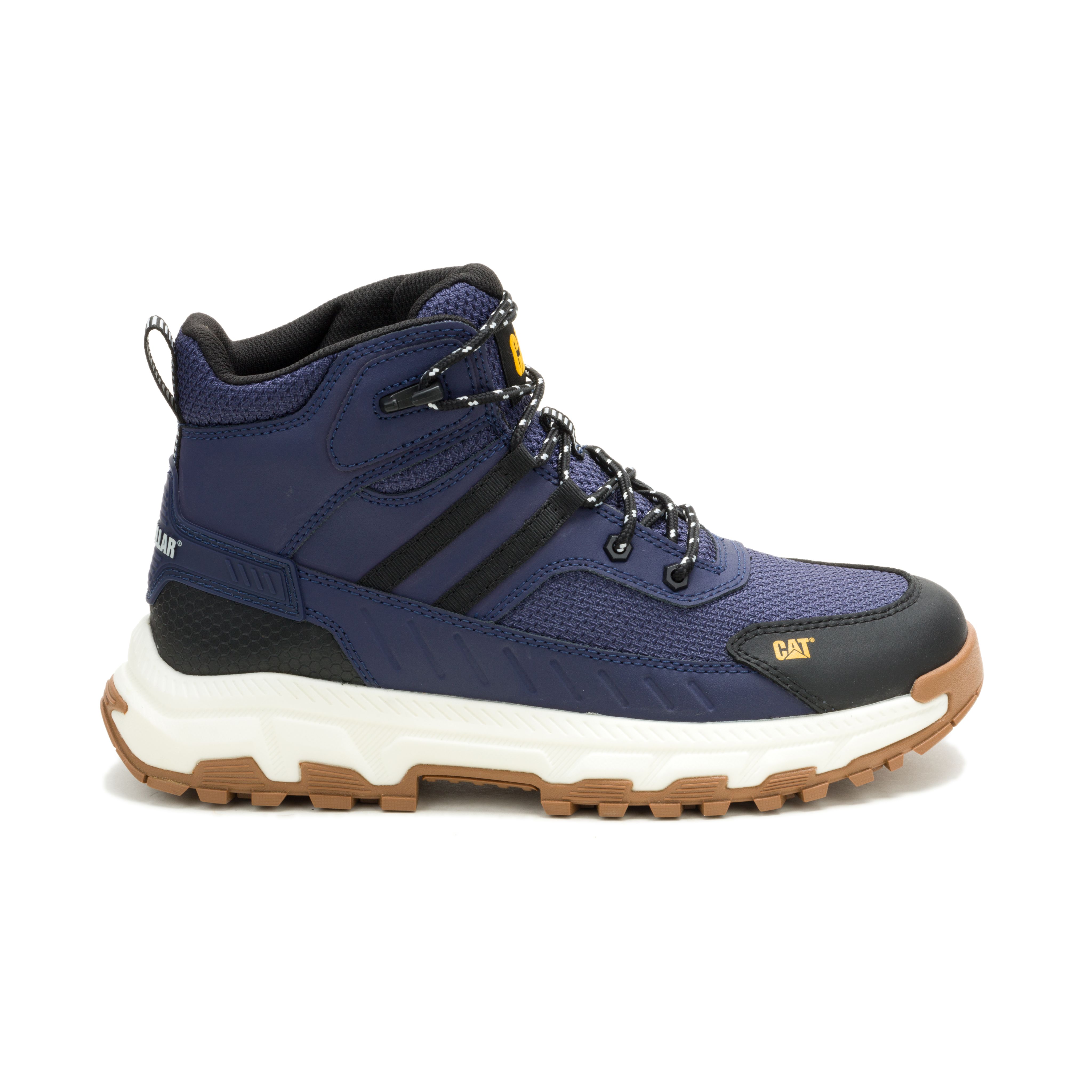 CAT-Booster Vent Men’s Lightweight Breathable Sneaker Boot – Slip‑Resistant, Non‑Metallic, Electrical Hazard Protection – Navy