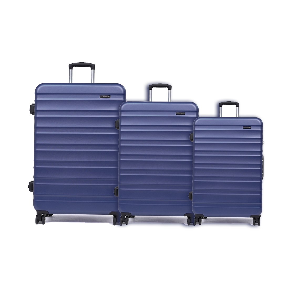 Cedro Luggage Set 3 Pcs -With built-in digital scale Abs+Pc Brush Finish