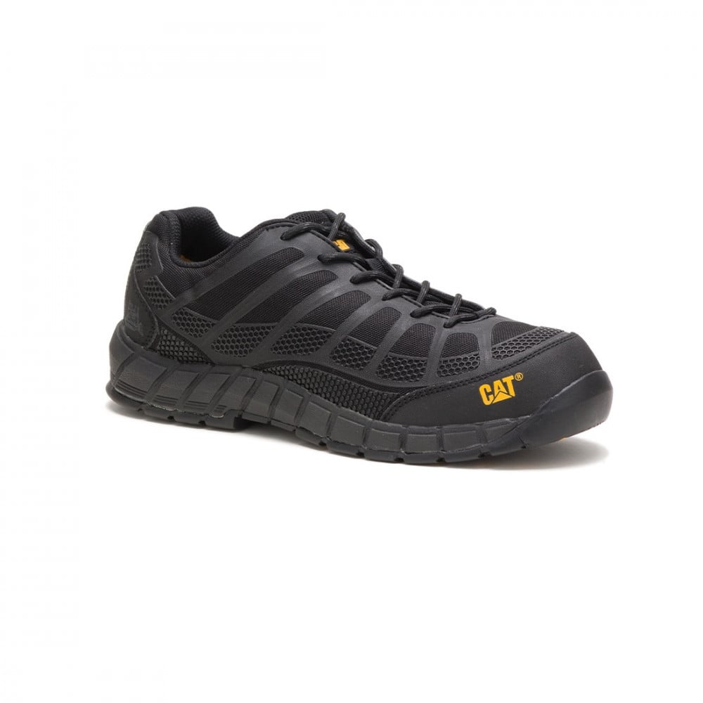 CAT-Streamline Black Safety Shoes For Men