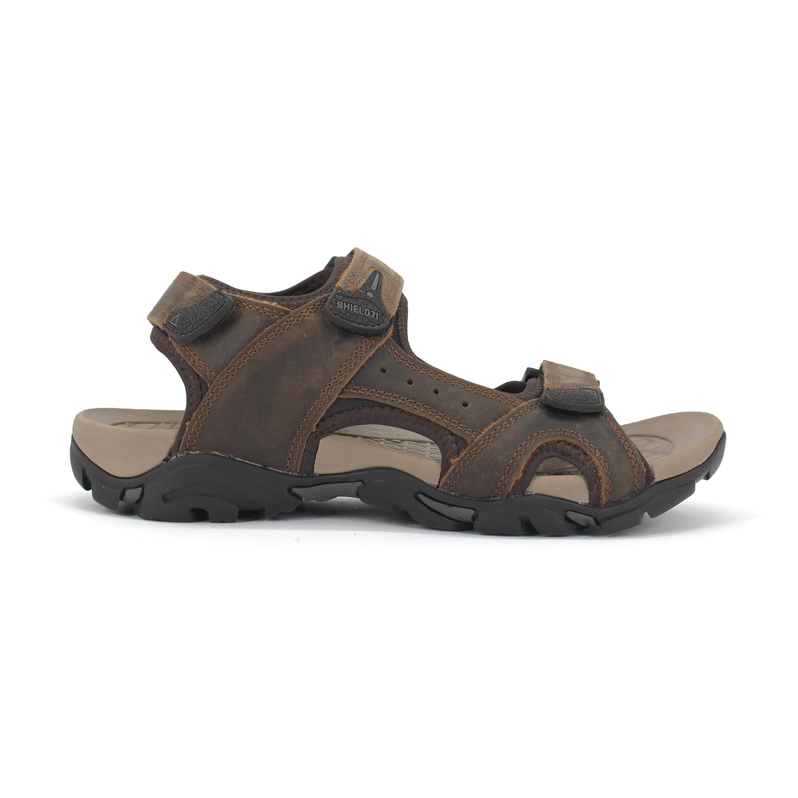 Shield-Griplock Mens Sandals/Coffee