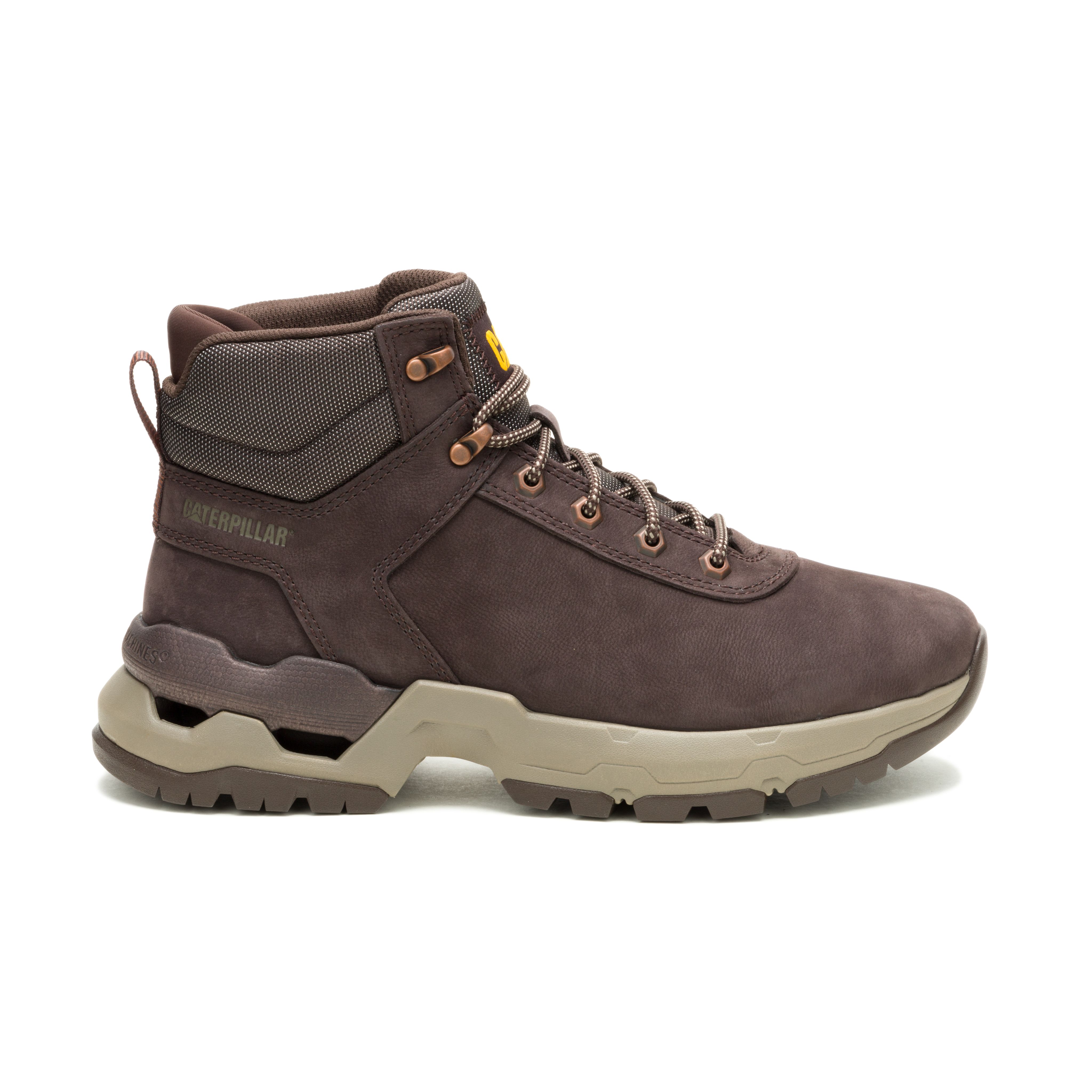 CAT SURGE HIKER Coffe Bean Men’s Boots – Waxy Nubuck Leather/Nylon Mesh, EVA Comfort
