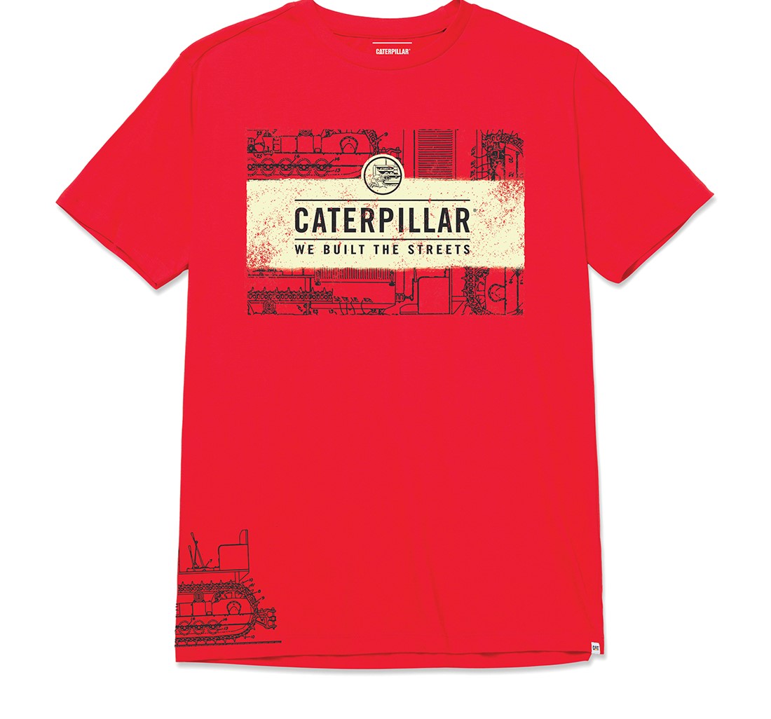 Cat-We Built The Streets Grap T-Shirt For Men