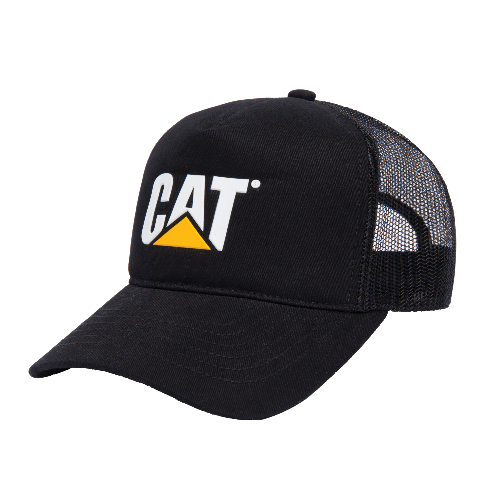 Caterpillar Men'S Logo Mesh Back Foam Cap Black Color