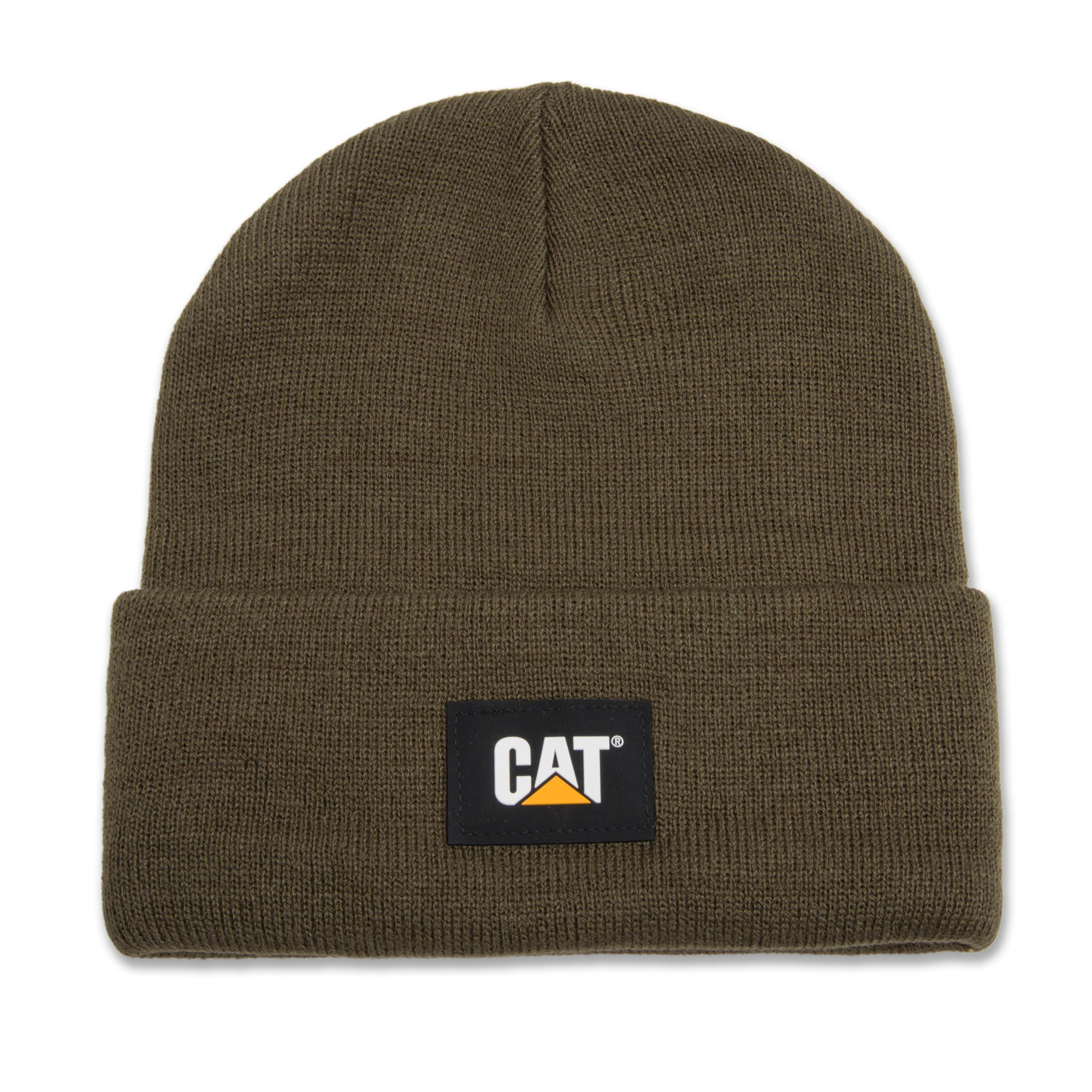 Cat- Label Cuff Beanie Army Moss  For Men