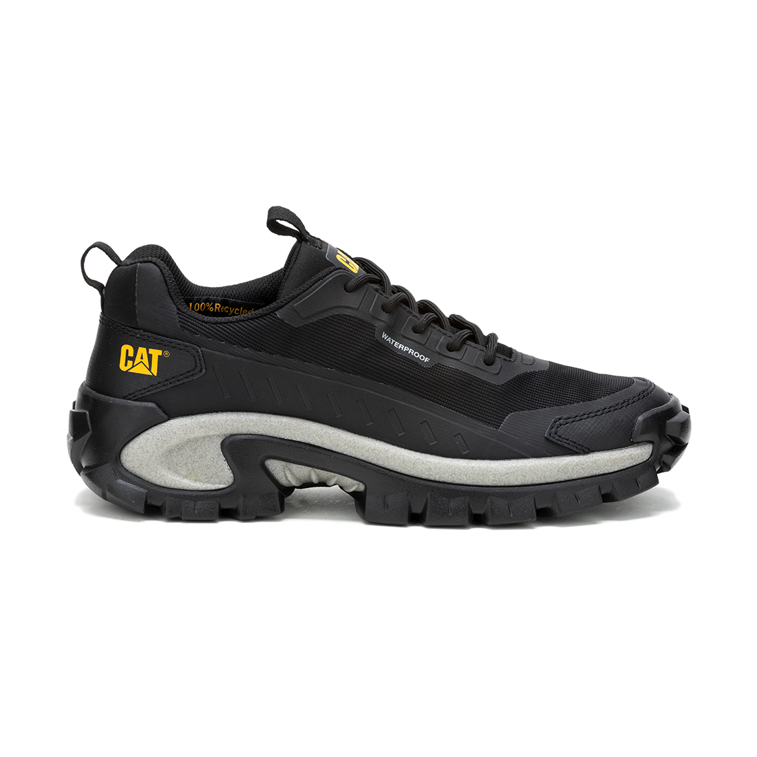 Cat-Intruder Lightning Mesh Wp Shoes Black For Men