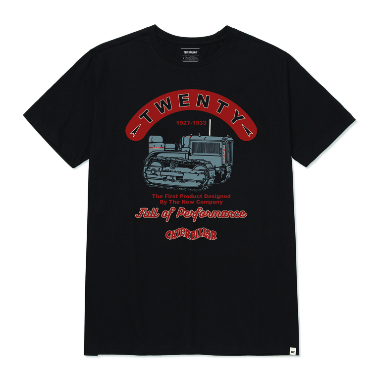 Caterpillar Men'S Projects Graphic Short Sleeve T-Shirt Black Color