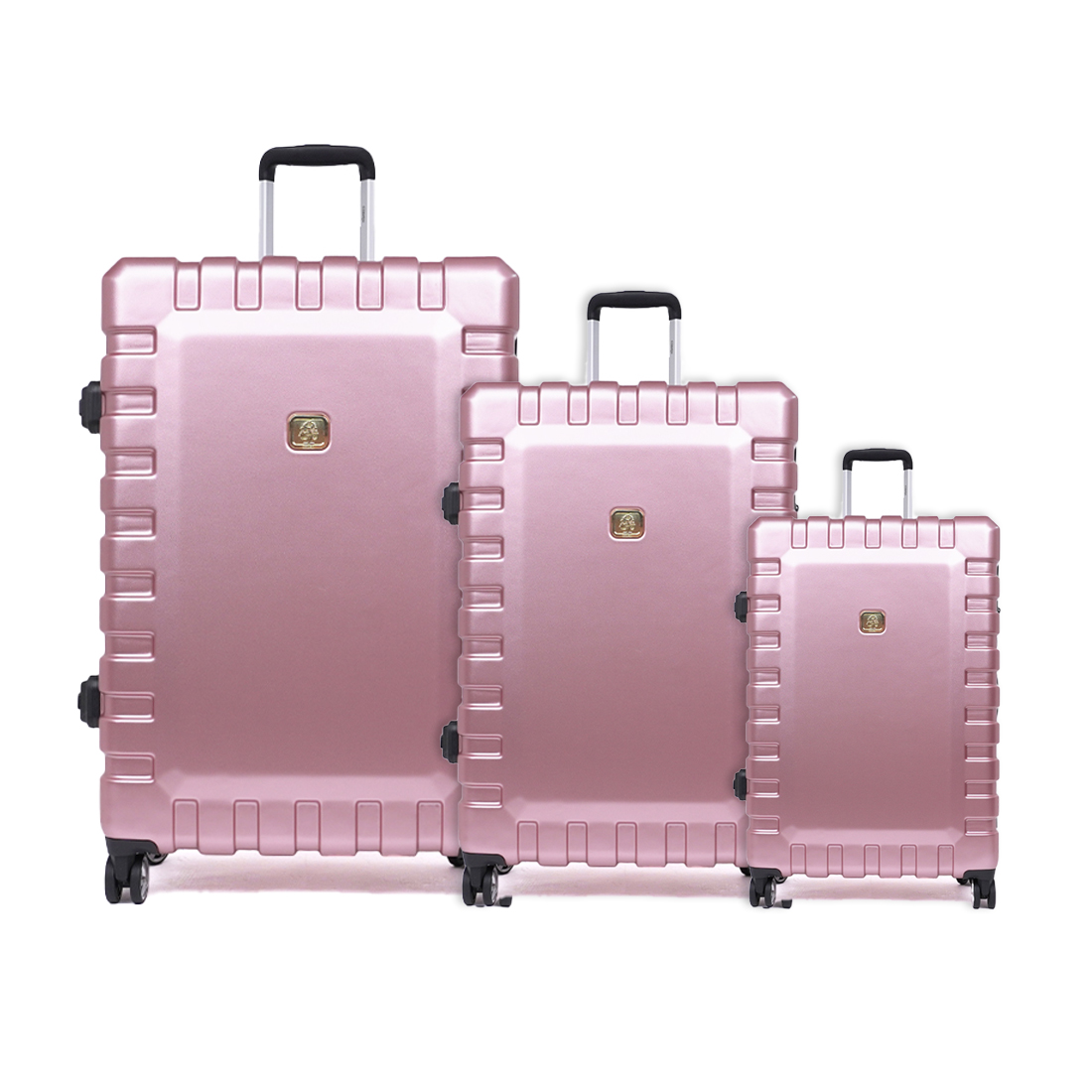 Cedro Luggage Set 3 Pcs -With built-in digital scale  Abs+Pc Brush Finish