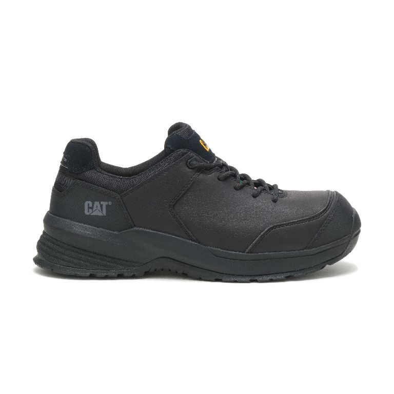 CAT- Streamline 2.0 Men’s Safety Shoe - Black, Leather, Composite Toe, Slip Resistant, ESR, Puncture Resistant