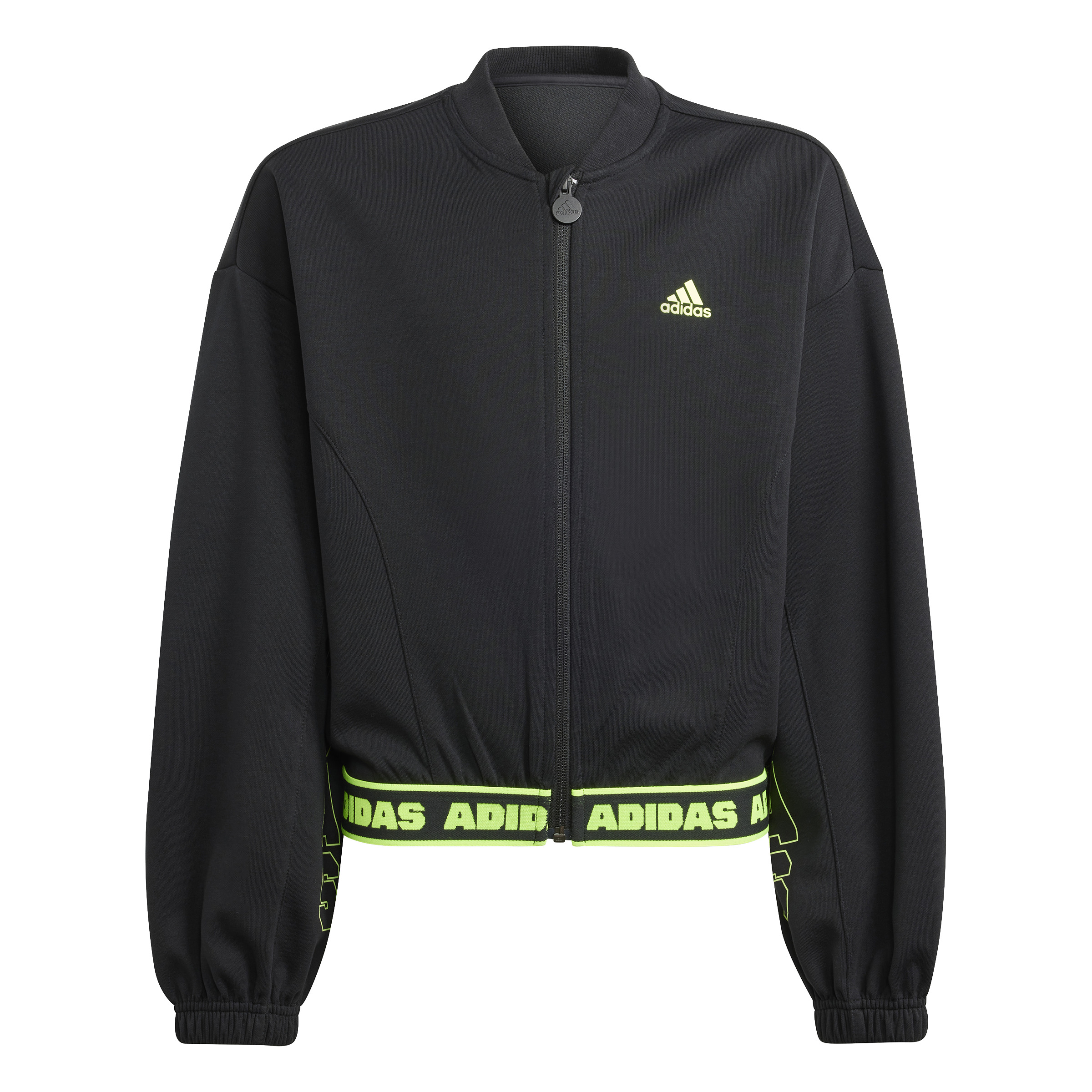 Adidas gd crop jacket blk/blu for kids
