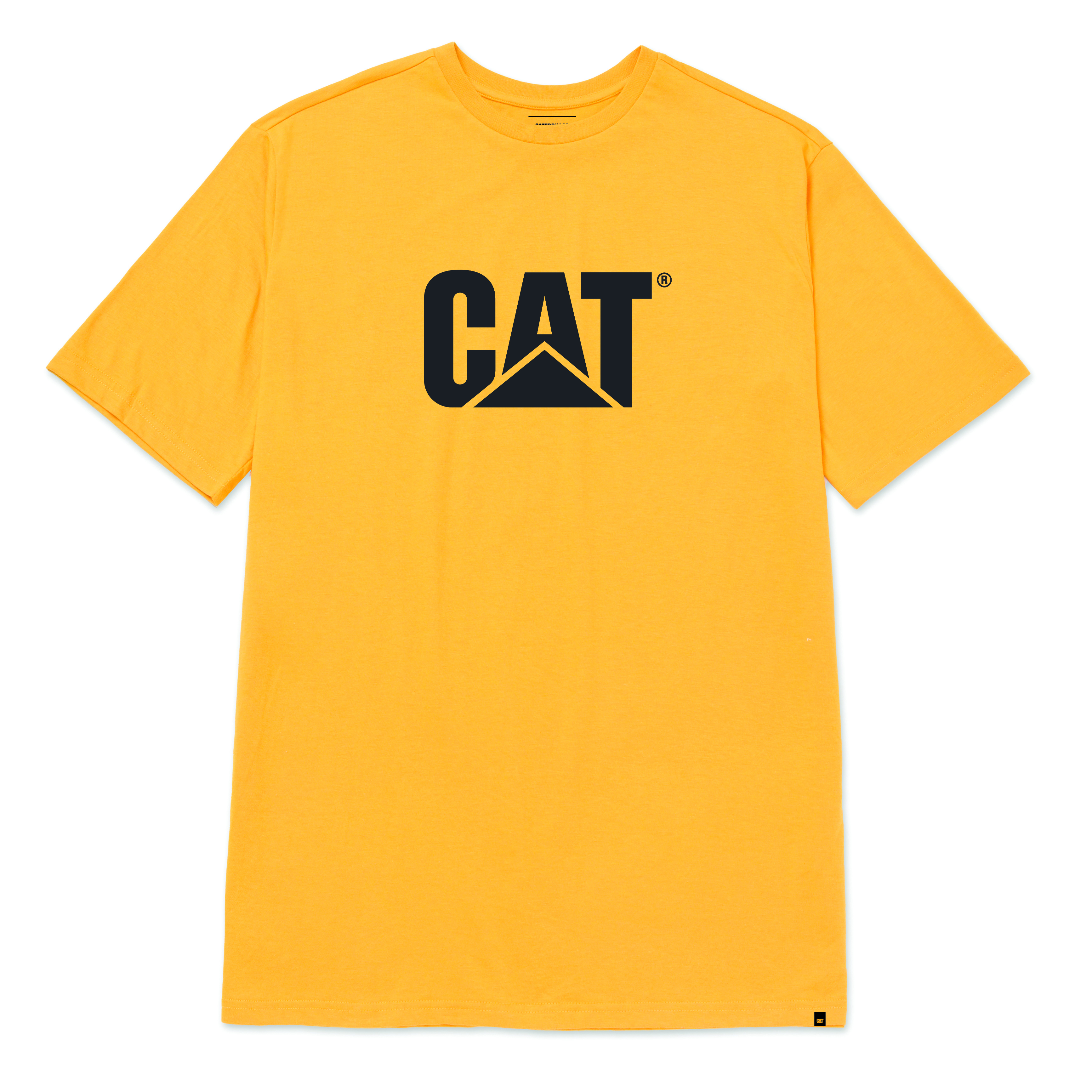Caterpillar Men'S Logo Short Sleeve T-Shirt Yellow Color
