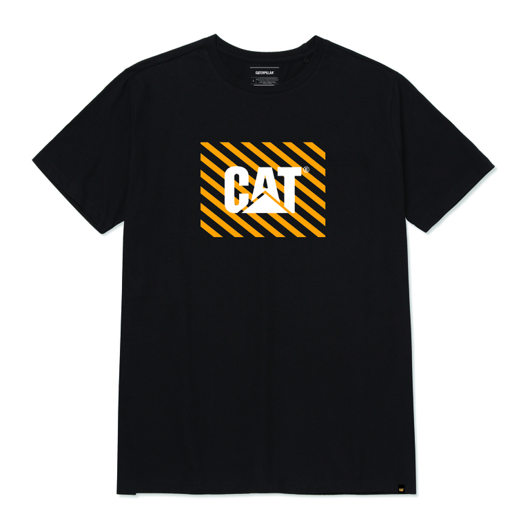 Caterpillar Men'S Everyday Workwear Graphic Short Sleeve T-Shirt Black Color