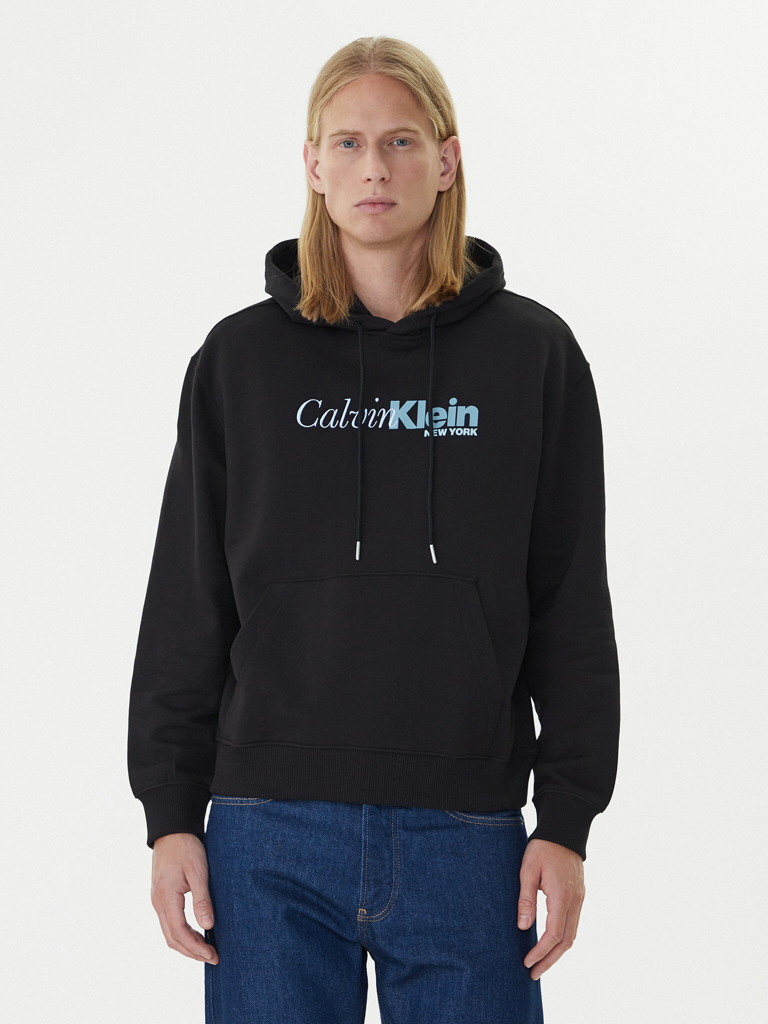 Calvin Klein-Ls Eu 350Terry Cursive Graphic H