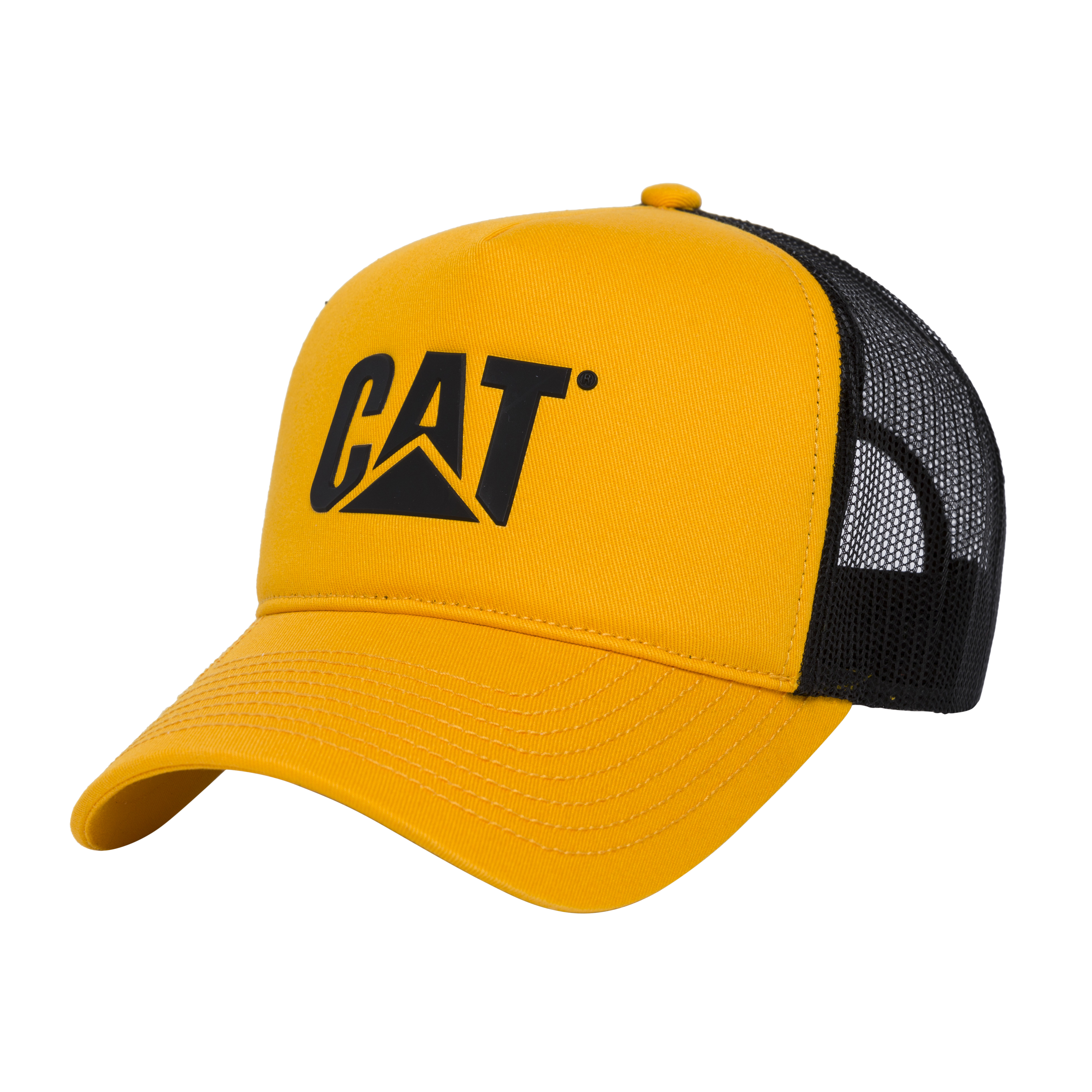 Caterpillar Men'S Logo Mesh Back Foam Cap Yellow Color