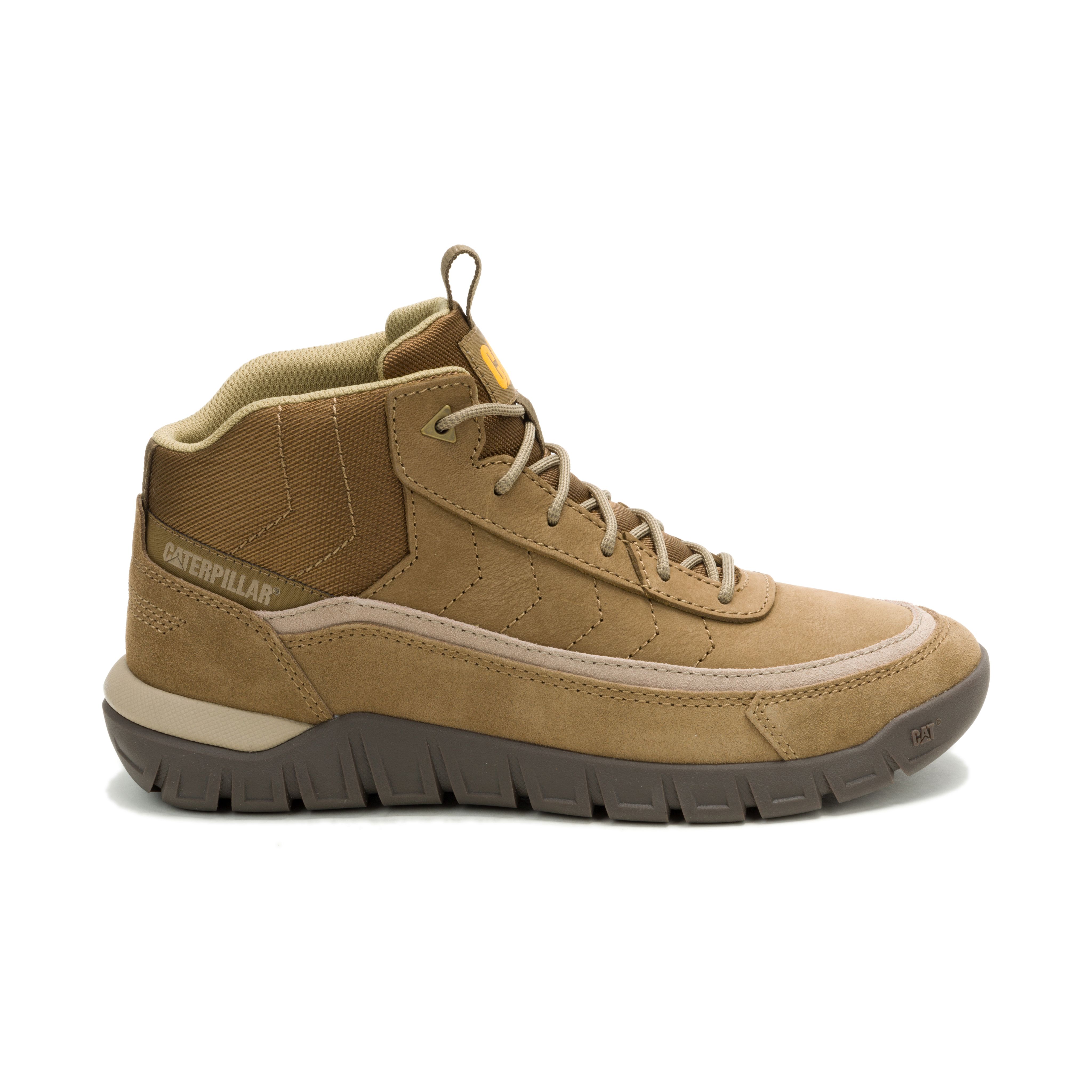 CAT VERSAGE MID Butternut Men’s Boots – Waxy Nubuck Leather/Cow Suede,lightweight EVA Comfort