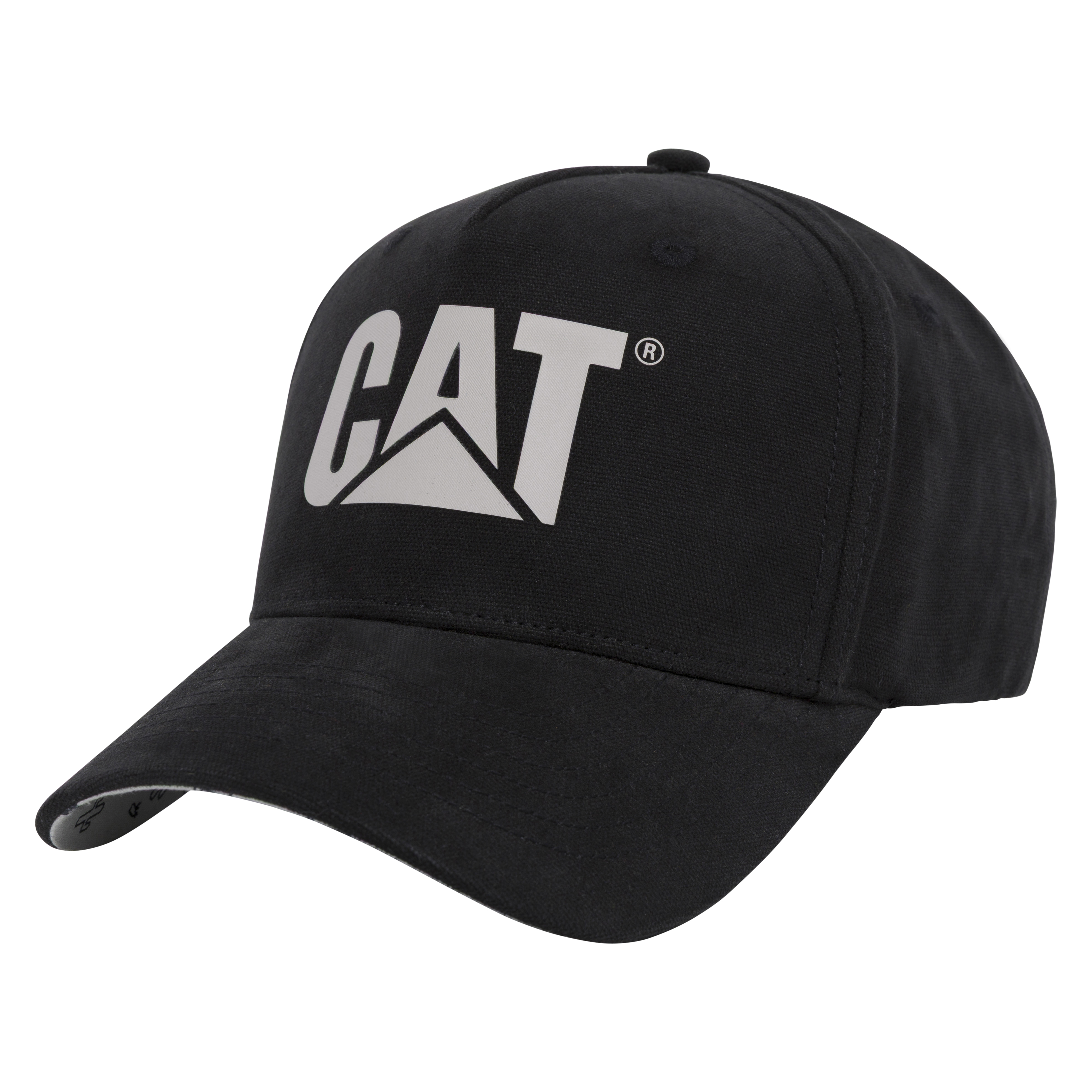 CAT-Brushed Canvas Design Mark Cap For Men