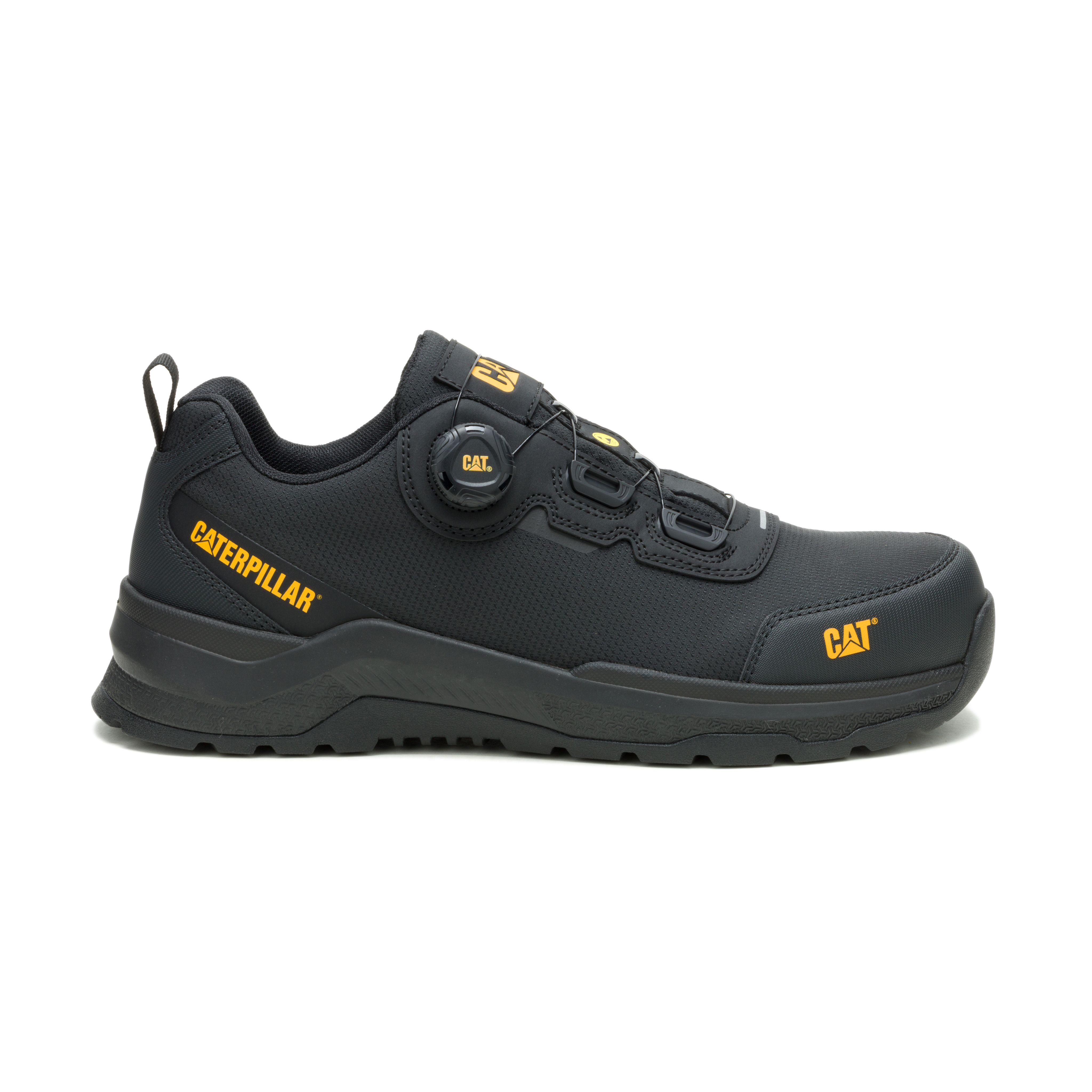 CAT Inductor Tech Lo S3S Safety Shoes for Men – Composite Toe, ESD, Slip Resistant, Black