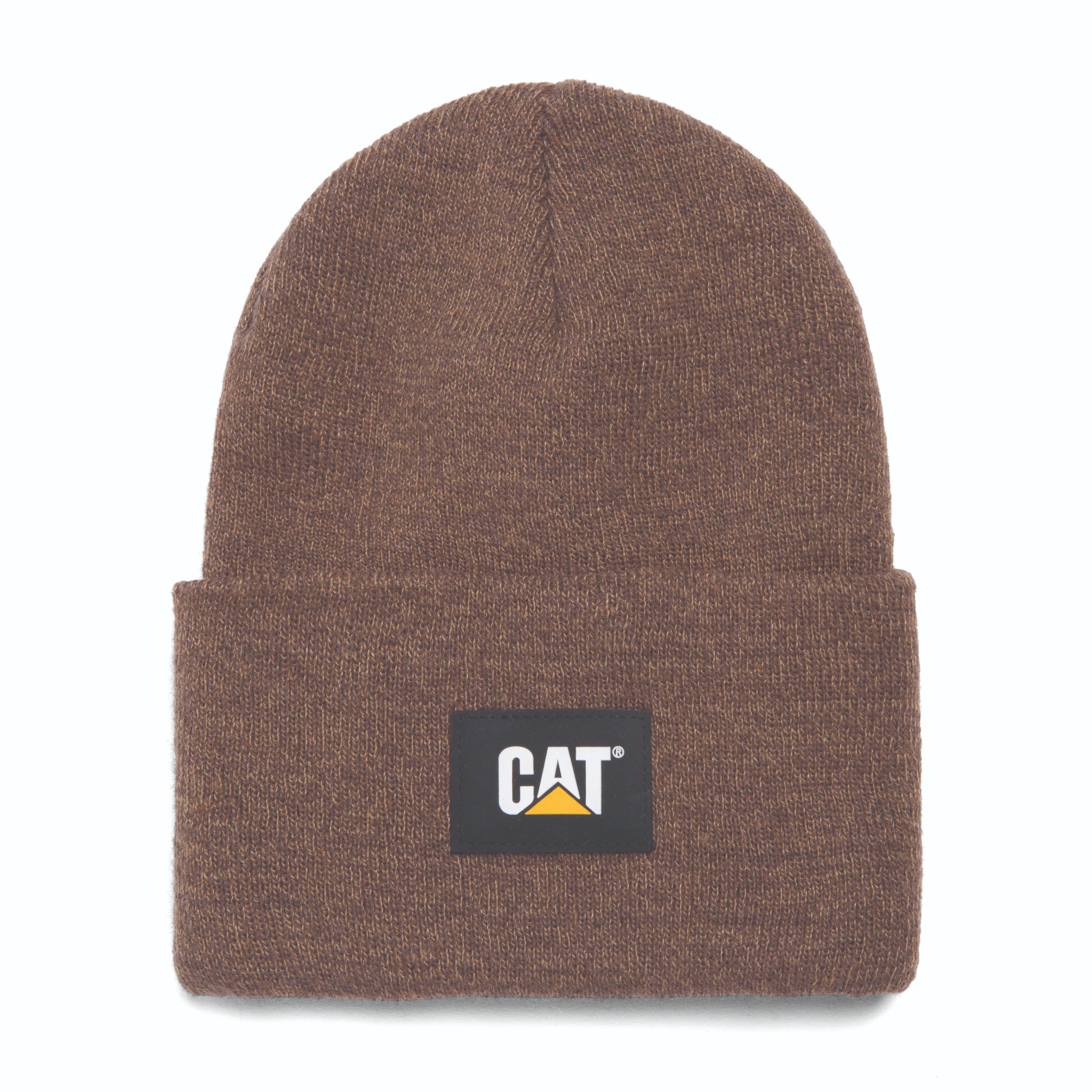 Cat- Label Cuff Beanie Coffee Bean Bronze For Men