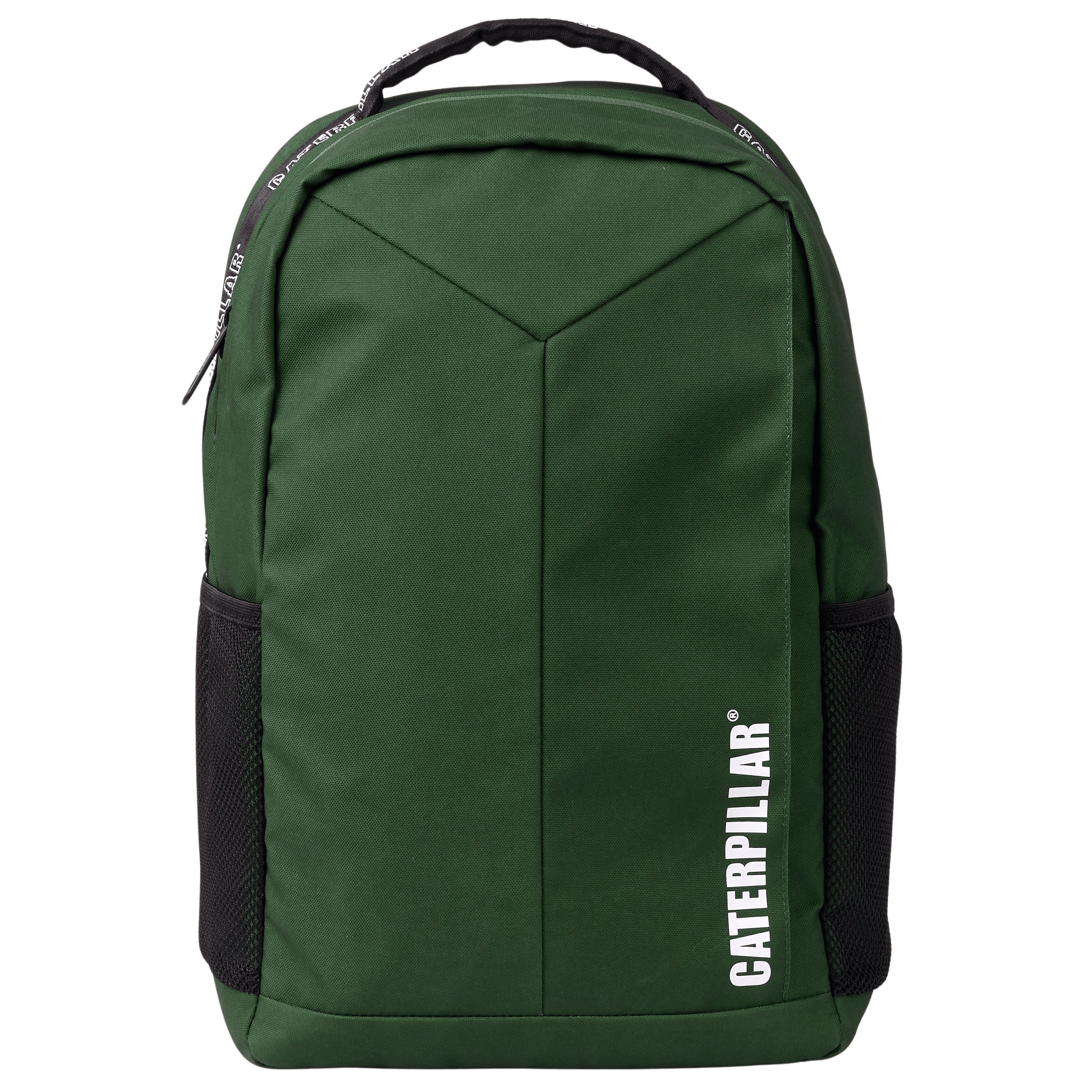 CAT-Logo Printed Backpack Dark Green