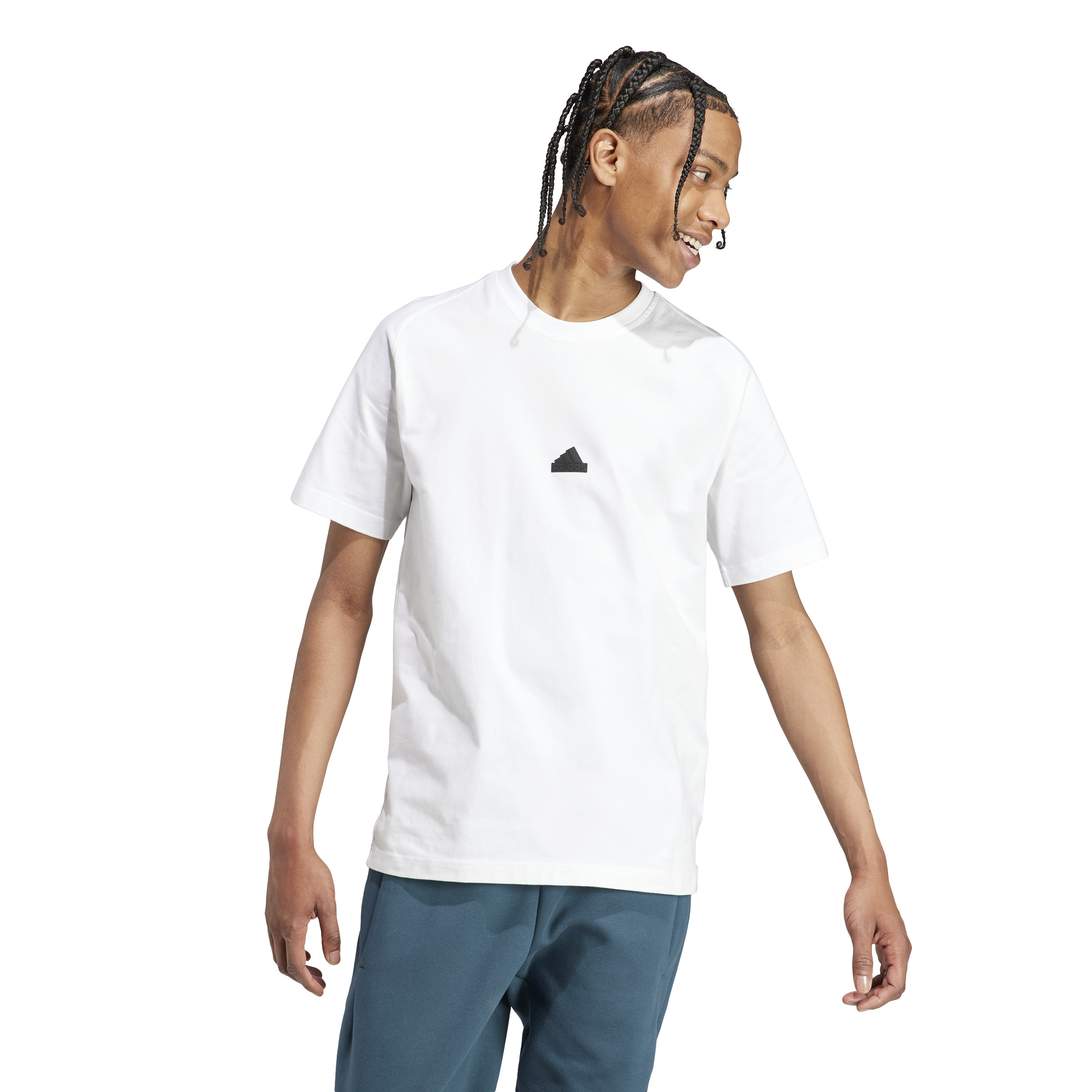 Adidas m.z.n T-shirt white for men