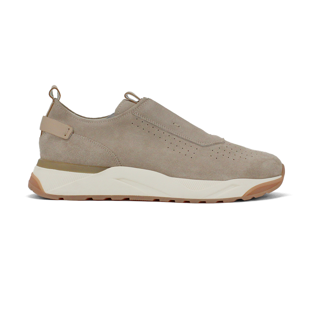 CEDRO-Men’s Lace up Casual Sneaker – Dark Beige