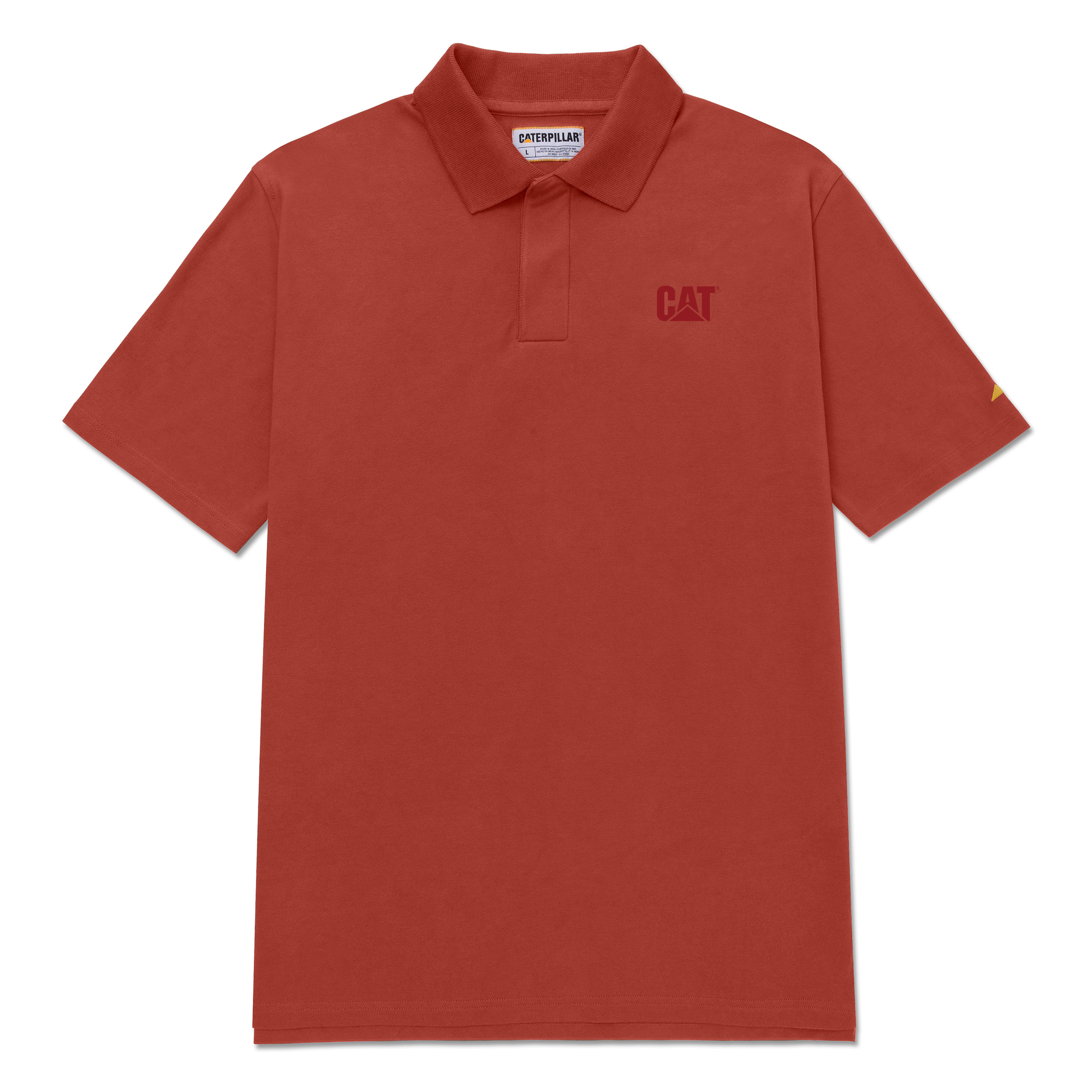 Caterpillar Men'S Polo T-Shirt Short Sleeve Red