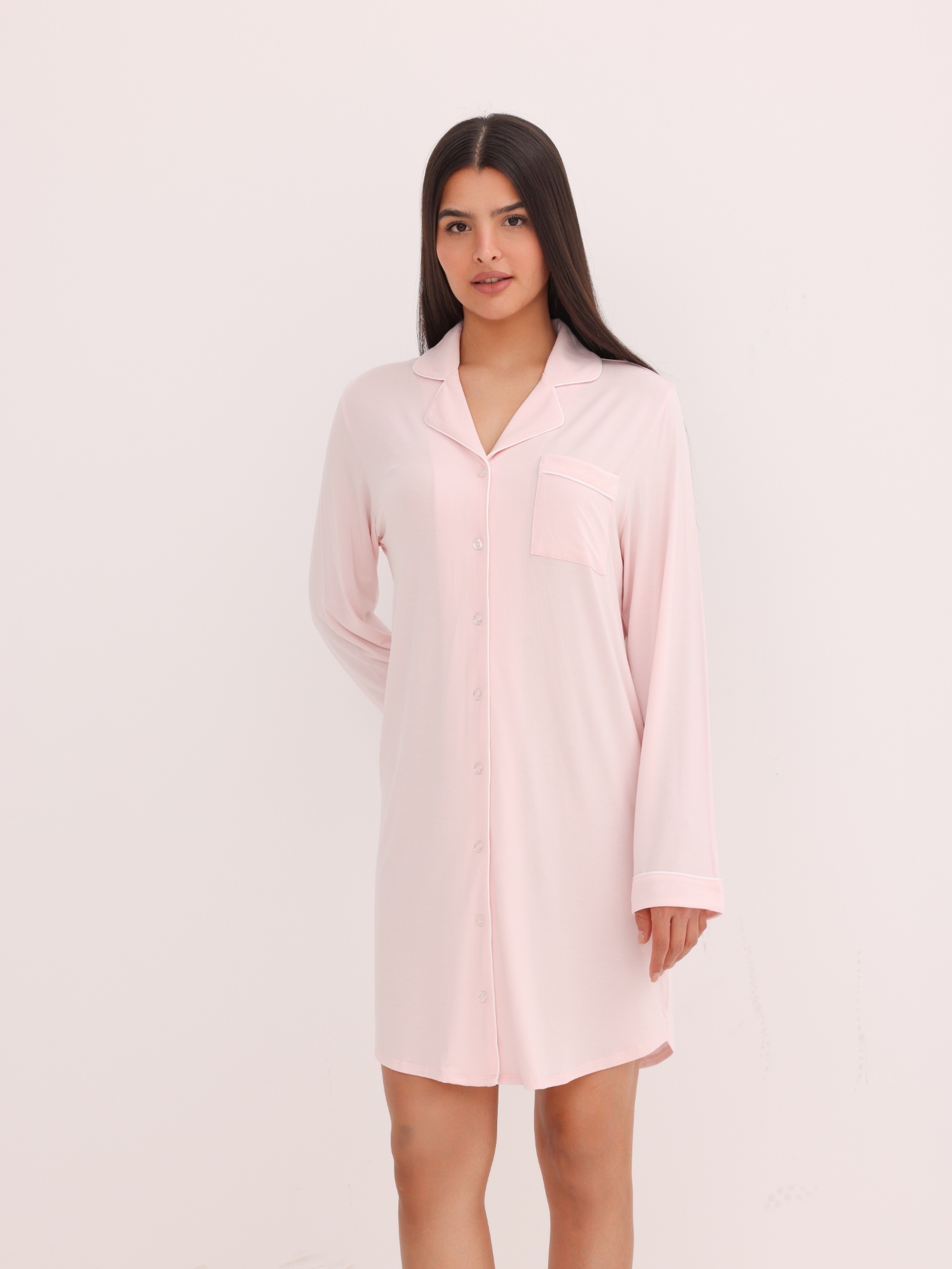 soft modal nightshirt comfortable pajama pink