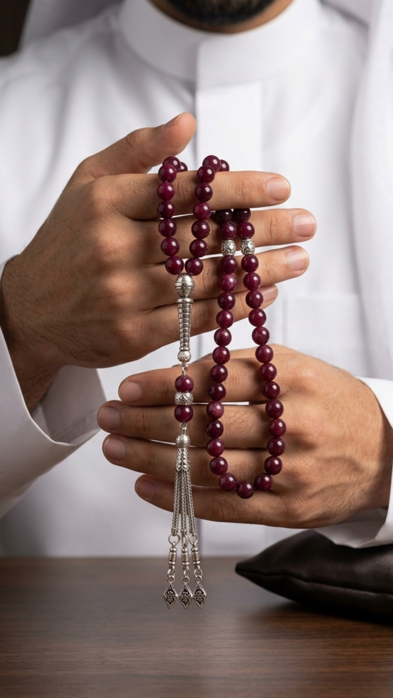 حجر عقيق طبيعي بفواصل معدنية - لون الحجر عنابي داكن مقاس الحجر 4/5ml

اللون يصلح نسائي و رجالي 